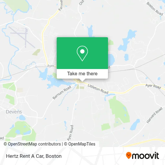 Hertz Rent A Car map