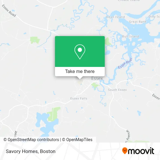 Savory Homes map