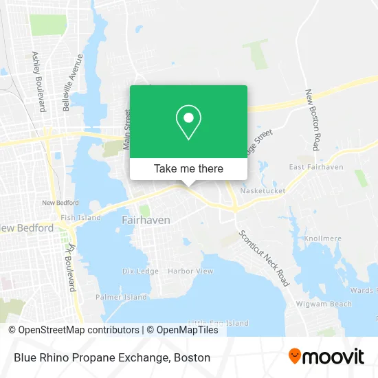 Blue Rhino Propane Exchange map