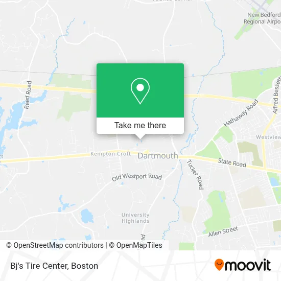 Bj's Tire Center map