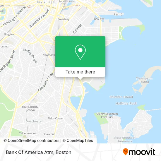 Bank Of America Atm map