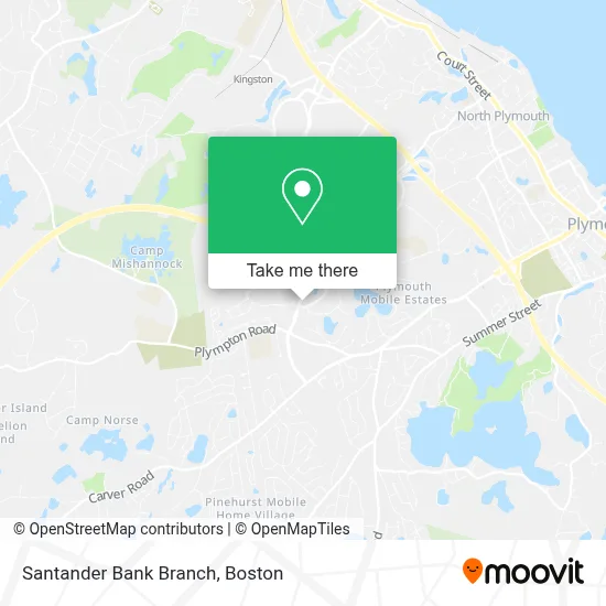 Santander Bank Branch map