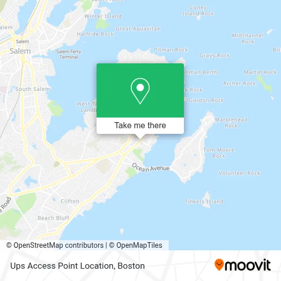 Ups Access Point Location map