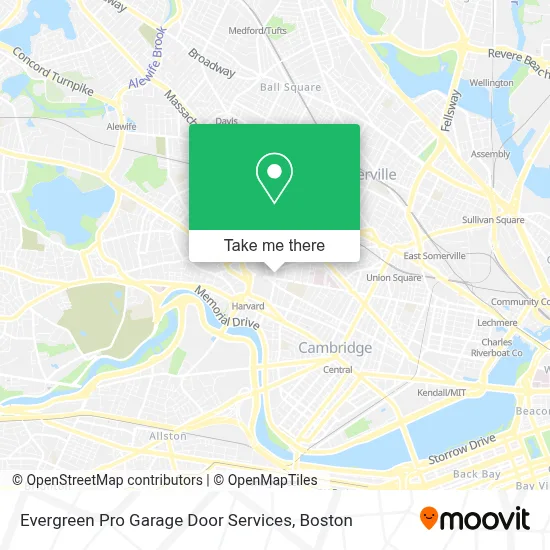 Evergreen Pro Garage Door Services map