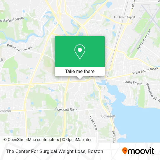 The Center For Surgical Weight Loss map