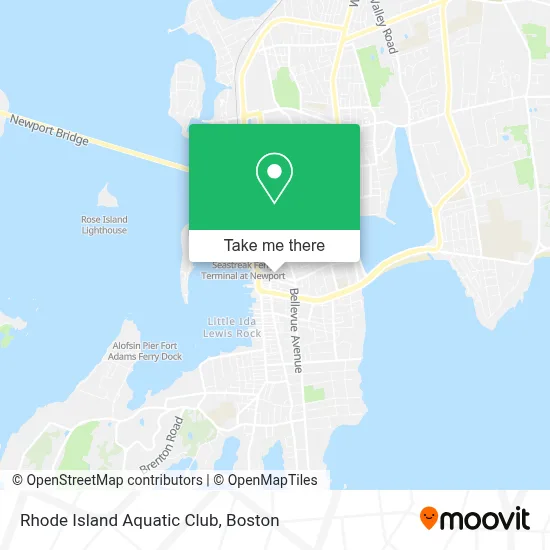 Rhode Island Aquatic Club map