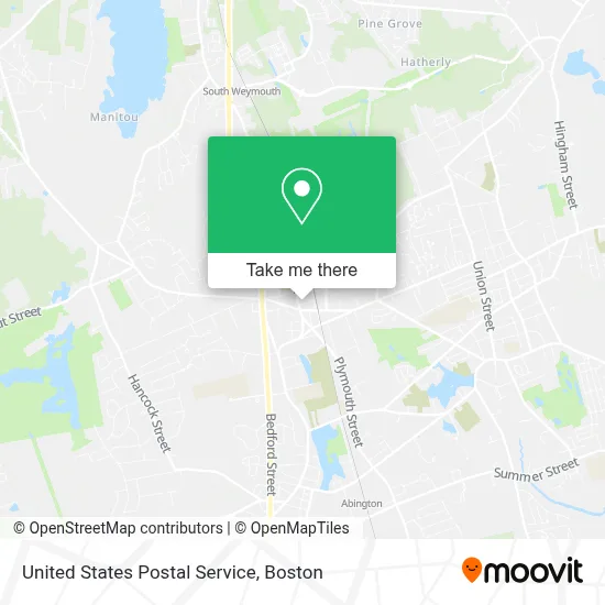 United States Postal Service map