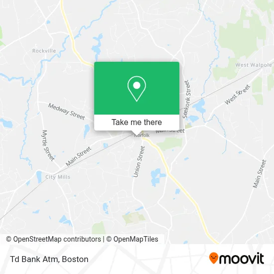 Td Bank Atm map