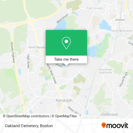 Oakland Cemetery map