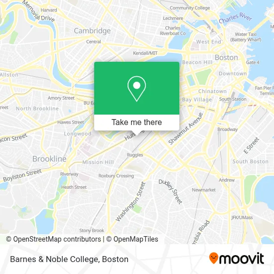 Barnes & Noble College map