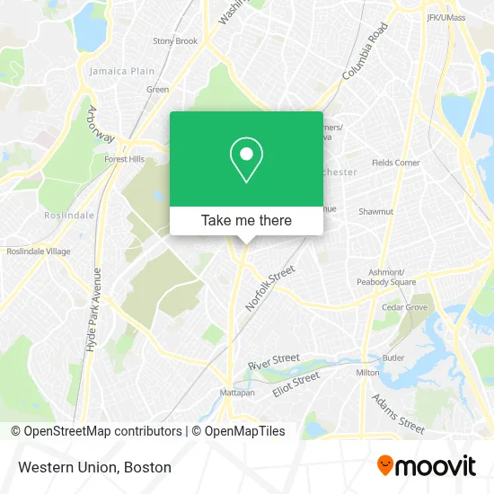 Western Union map