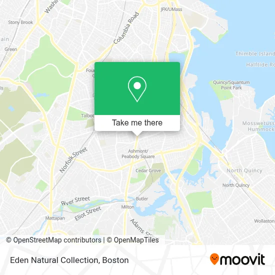 Eden Natural Collection map