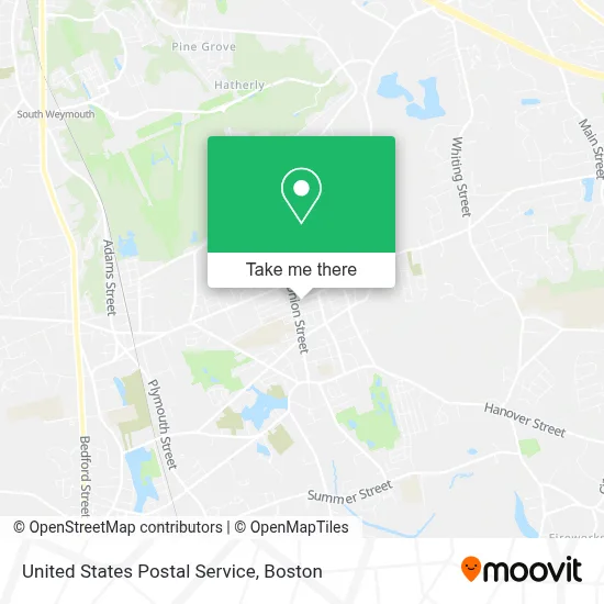 United States Postal Service map