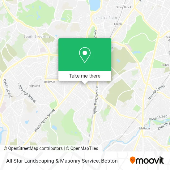 All Star Landscaping & Masonry Service map