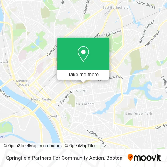 Springfield Partners For Community Action map