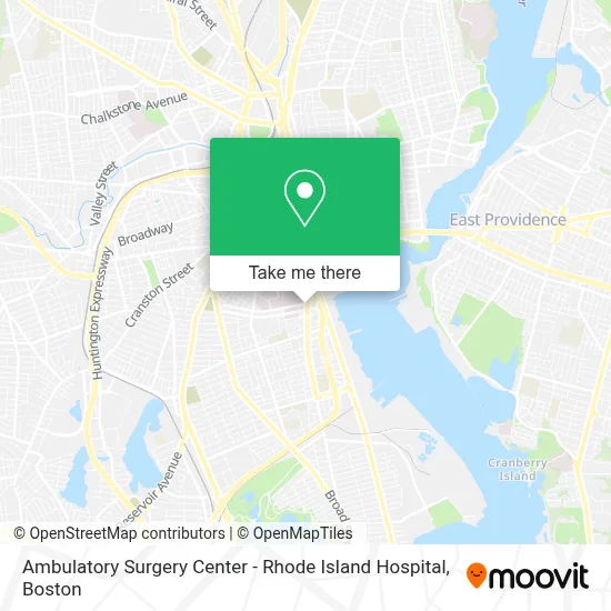 Ambulatory Surgery Center - Rhode Island Hospital map