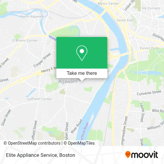Elite Appliance Service map