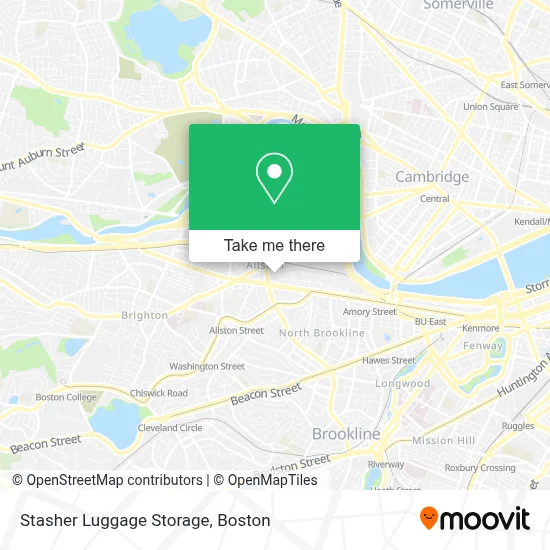 Stasher Luggage Storage map