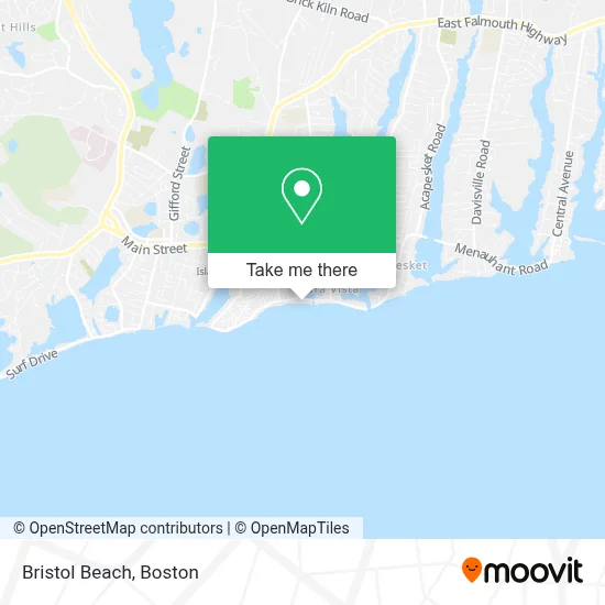 Bristol Beach map