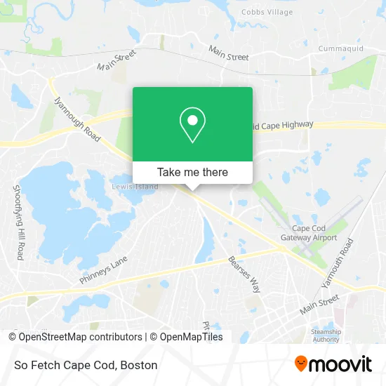 So Fetch Cape Cod map