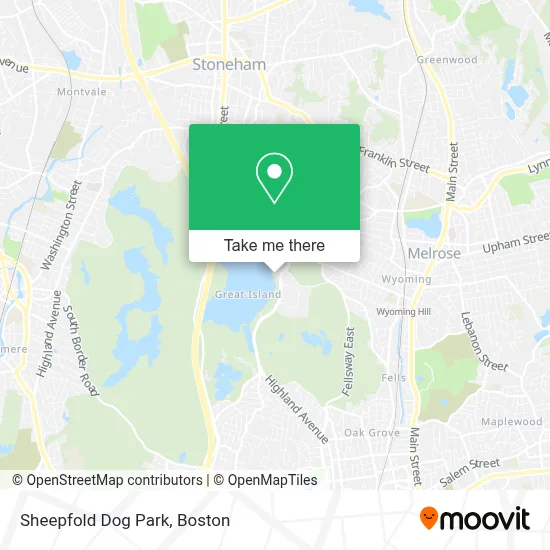 Sheepfold Dog Park map