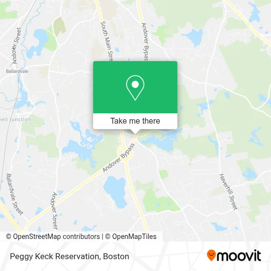 Peggy Keck Reservation map
