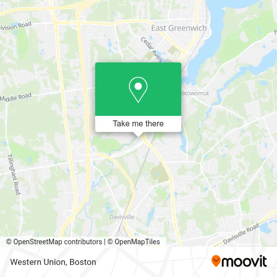 Western Union map