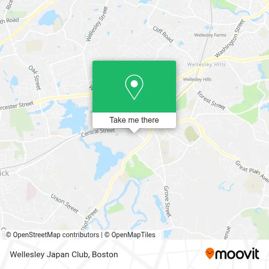 Wellesley Japan Club map