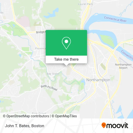 John T. Bates map