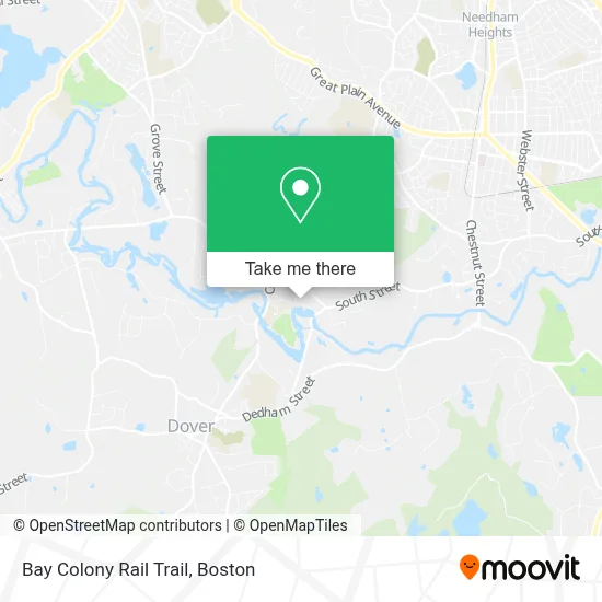 Bay Colony Rail Trail map