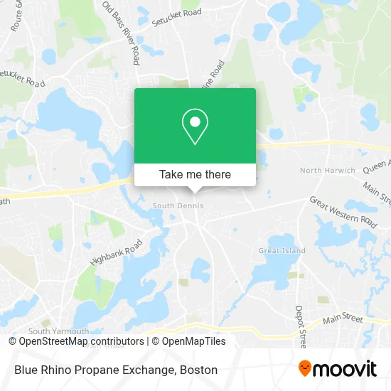 Blue Rhino Propane Exchange map