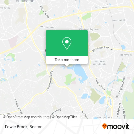 Fowle Brook map