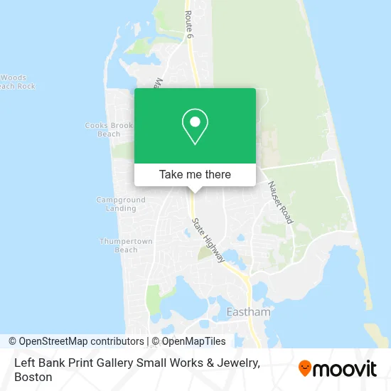 Left Bank Print Gallery Small Works & Jewelry map