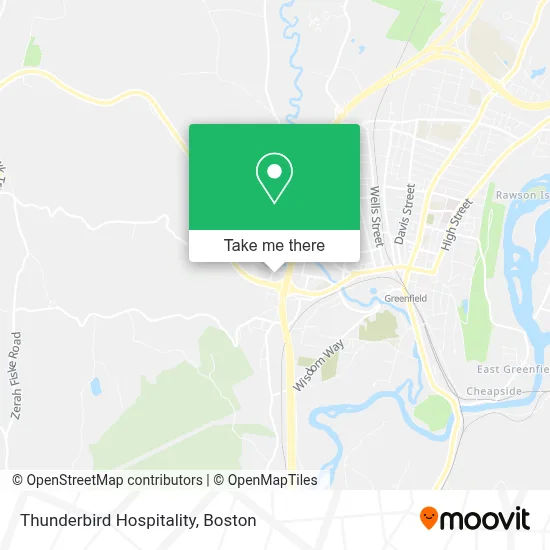 Thunderbird Hospitality map