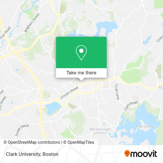Clark University map