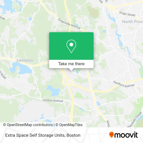 Extra Space Self Storage Units map