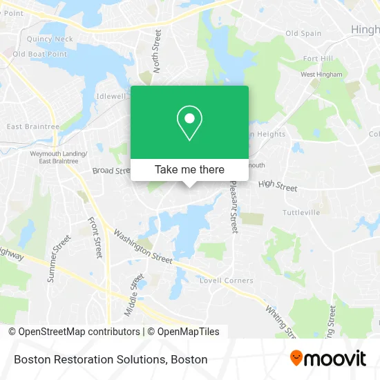 Boston Restoration Solutions map