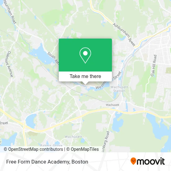 Free Form Dance Academy map