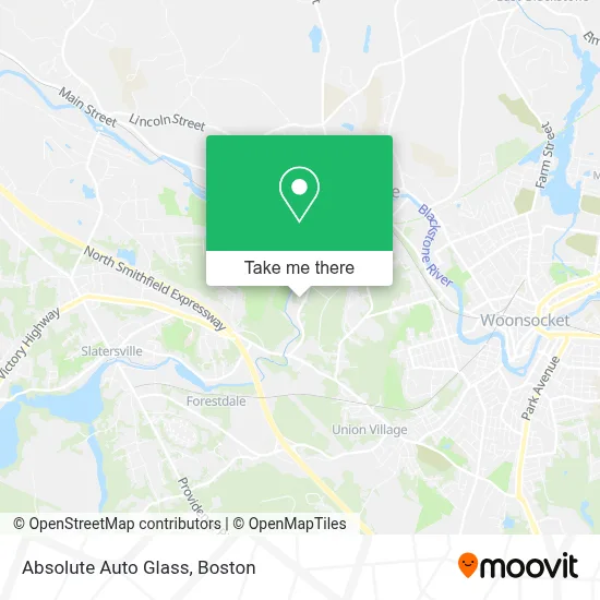 Absolute Auto Glass map