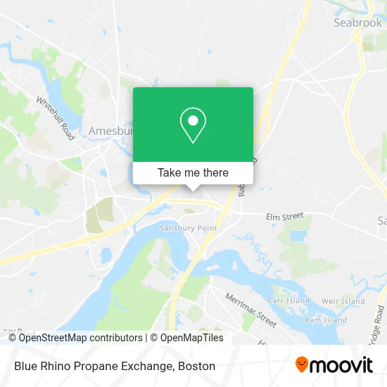 Blue Rhino Propane Exchange map