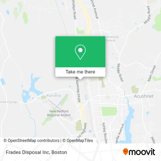 Frades Disposal Inc map