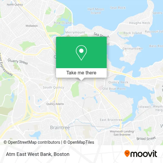 Atm East West Bank map