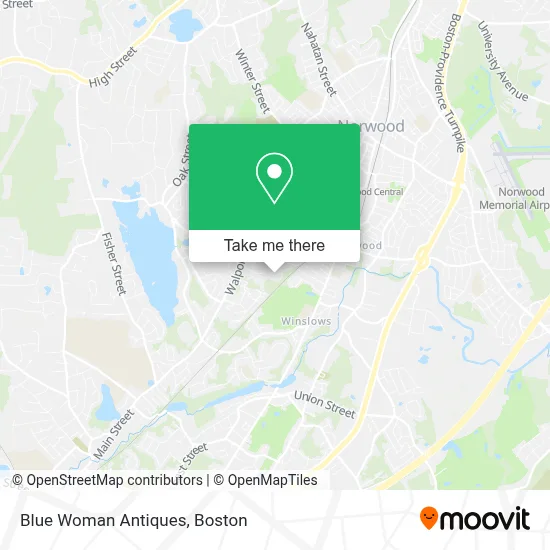 Blue Woman Antiques map