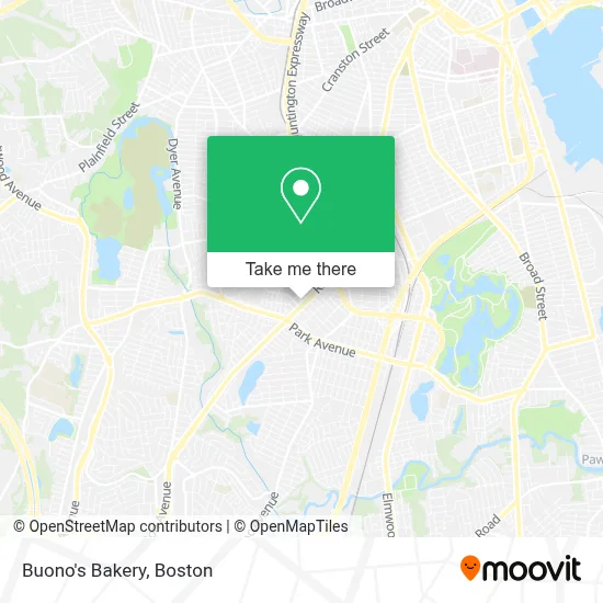 Buono's Bakery map