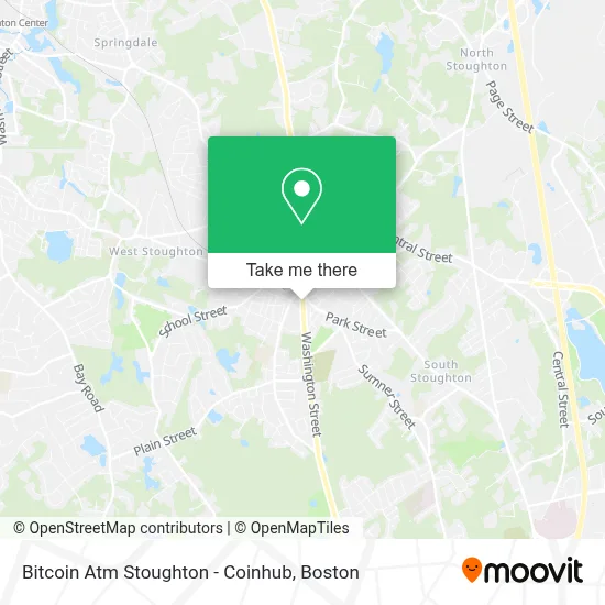 Bitcoin Atm Stoughton - Coinhub map