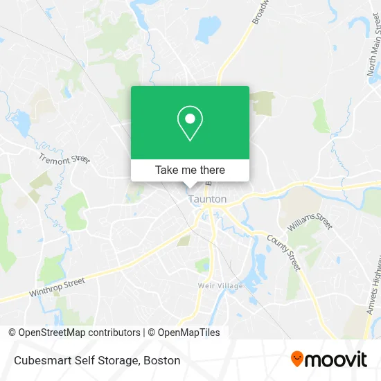 Cubesmart Self Storage map