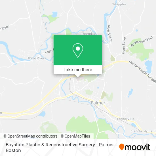 Baystate Plastic & Reconstructive Surgery - Palmer map