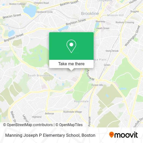 Manning Joseph P Elementary School map