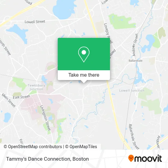 Tammy's Dance Connection map