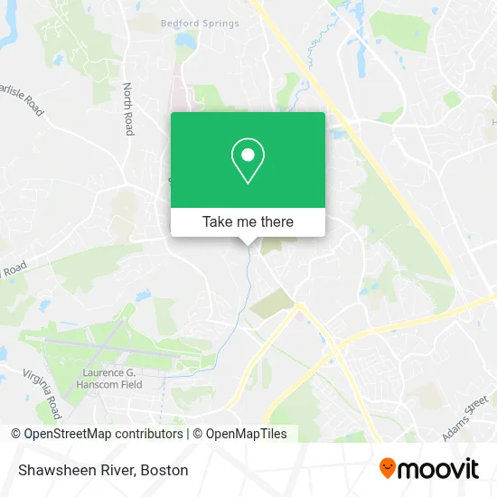 Shawsheen River map